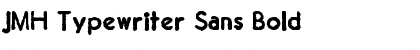 Download JMH Typewriter Sans Bold Font Title Preview