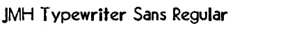 Download JMH Typewriter Sans Regular Font Title Preview