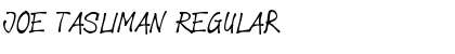 Download Joe Tasliman Regular Font Title Preview