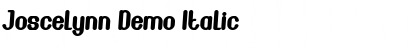 Download Joscelynn Demo Italic Font Title Preview