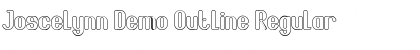 Download Joscelynn Demo Outline Regular Font Title Preview