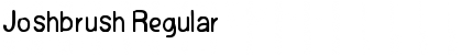 Download Joshbrush Regular Font Title Preview