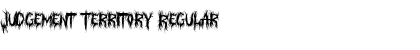 Download Judgement Territory Regular Font Title Preview