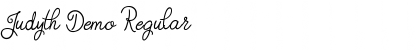 Download Judyth Demo Regular Font Title Preview
