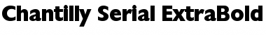 Download Chantilly-Serial-ExtraBold Regular Font Title Preview