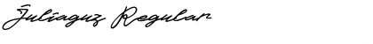 Download Juliaguz Regular Font Title Preview