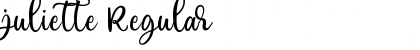 Download juliette Regular Font Title Preview