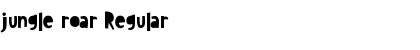 Download jungle roar Regular Font Title Preview