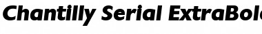 Download Chantilly-Serial-ExtraBold RegularItalic Font Title Preview