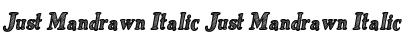 Download Just Mandrawn Italic Just Mandrawn Italic Font Title Preview