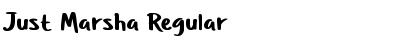 Download Just Marsha Regular Font Title Preview