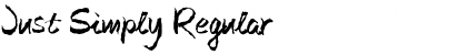 Download Just Simply Regular Font Title Preview