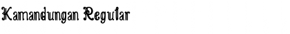 Download Kamandungan Regular Font Title Preview