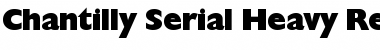 Download Chantilly-Serial-Heavy Regular Font Title Preview