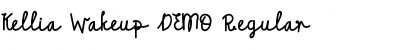 Download Kellia Wakeup DEMO Regular Font Title Preview