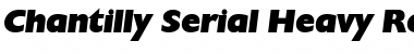 Download Chantilly-Serial-Heavy RegularItalic Font Title Preview