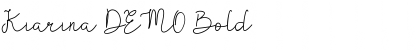Download Kiarina DEMO Bold Font Title Preview