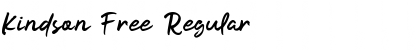 Download Kindson Free Regular Font Title Preview