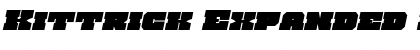 Download Kittrick Expanded Italic Expanded Italic Font Title Preview