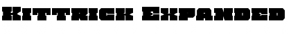 Download Kittrick Expanded Expanded Font Title Preview