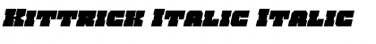 Download Kittrick Italic Italic Font Title Preview