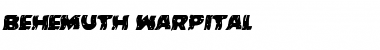 Download Behemuth Warped Italic Italic Font Title Preview