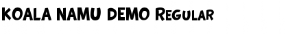 Download KOALA NAMU DEMO Regular Font Title Preview