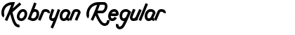 Download Kobryan Regular Font Title Preview