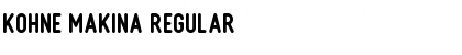 Download Kohne Makina Regular Font Title Preview