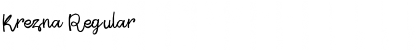 Download Krezna Regular Font Title Preview