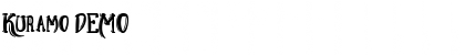 Download Kuramo DEMO Font Title Preview