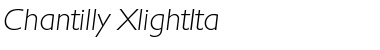 Download Chantilly-XlightIta Regular Font Title Preview