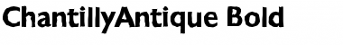 Download ChantillyAntique Bold Font Title Preview