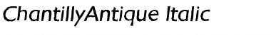 Download ChantillyAntique Italic Font Title Preview