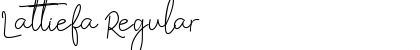 Download Lattiefa Regular Font Title Preview