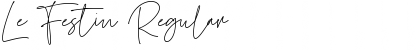 Download Le Festin Regular Font Title Preview