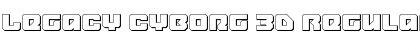 Download Legacy Cyborg 3D Regular Font Title Preview