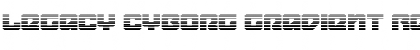 Download Legacy Cyborg Gradient Regular Font Title Preview