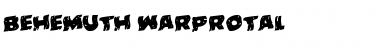 Download Behemuth Warped Rotalic Italic Font Title Preview