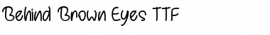Download Behind Brown Eyes Regular Font Title Preview
