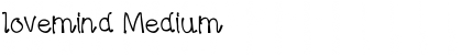 Download lovemind Medium Font Title Preview