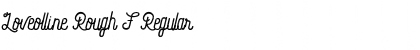 Download Loveolline Rough F Regular Font Title Preview
