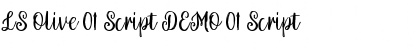 Download LS Olive 01 Script DEMO 01 Script Font Title Preview