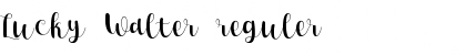 Download Lucky Walter reguler Font Title Preview