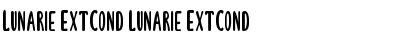 Download Lunarie ExtCond Lunarie ExtCond Font Title Preview