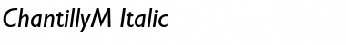 Download ChantillyM Italic Font Title Preview