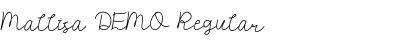 Download Mallisa DEMO Regular Font Title Preview