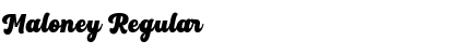 Download Maloney Regular Font Title Preview