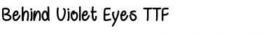 Download Behind Violet Eyes Regular Font Title Preview