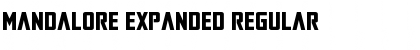 Download Mandalore Expanded Regular Font Title Preview